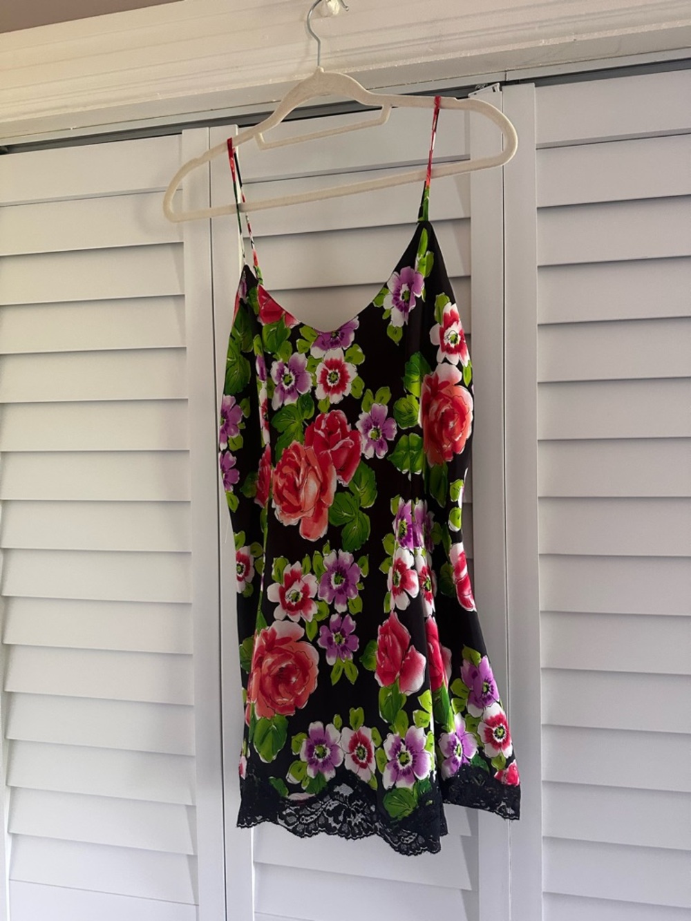 Victoria’s Secret Gold Label Floral Satin Slip Dress with Matching Robe